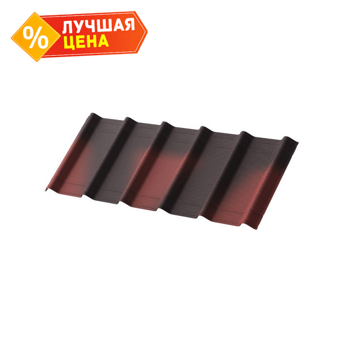 Черепица Ондувилла Красный бархат 1070х400