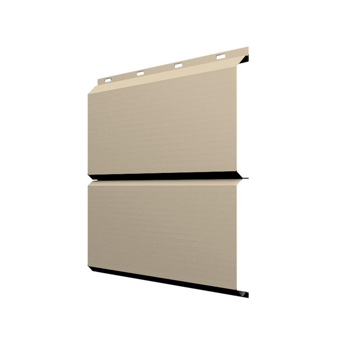 Софит ЭкоБрус без перфорации 0,345 Grand Line 0,45 PE с пленкой RAL1015 светлая слоновая кость