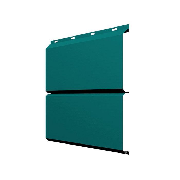 Софит ЭкоБрус без перфорации 0,345 Grand Line 0,45 PE с пленкой RAL5021 водная синь