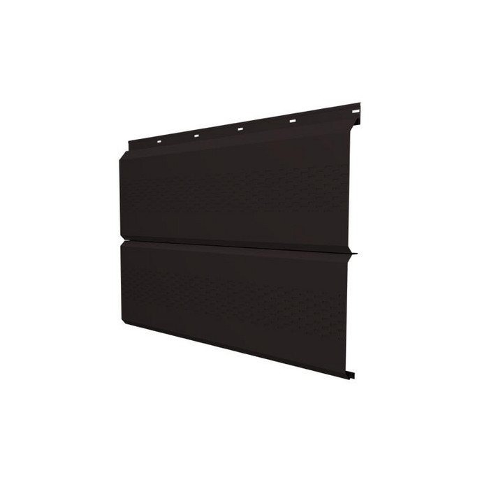 Софит ЭкоБрус с перфорацией 0,345 Grand Line 0,5 Satin Matt RAL9005 черный